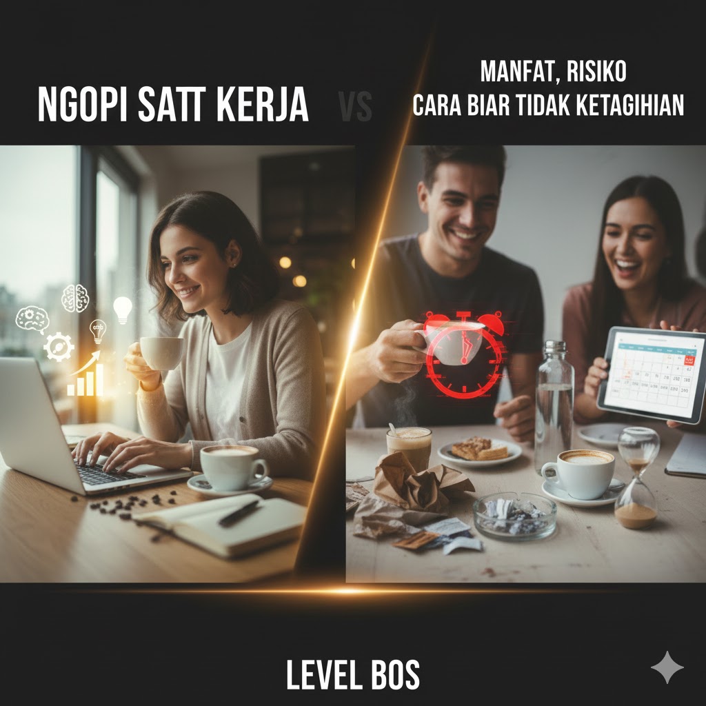Ngopi Saat Kerja: Manfaat, Risiko, dan Cara Biar Tidak Ketagihan Level Bos